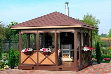 Построить беседку, зону BBQ, перголу